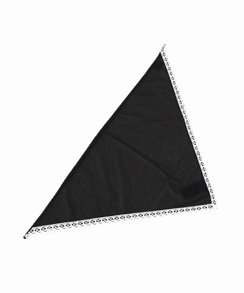 IENA LA BOUCLE（イエナラブークル）の「《追加》IENA LA BOUCLE コットンボイルレースバブーシュカ2（バンダナ/スカーフ・レディース・ブラック・FREE）」の9枚目の写真