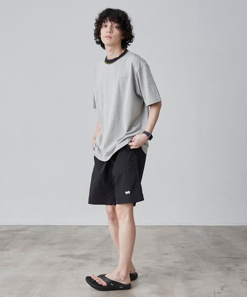 coen（コーエン）の「カラーリブニットネックTシャツ（Tシャツ/カットソー・メンズ・グレー/ブラック/ホワイト・XL/L/M/S）」の11枚目の写真