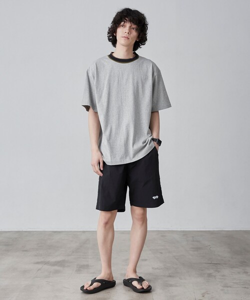 coen（コーエン）の「カラーリブニットネックTシャツ（Tシャツ/カットソー・メンズ・グレー/ブラック/ホワイト・XL/L/M/S）」の13枚目の写真