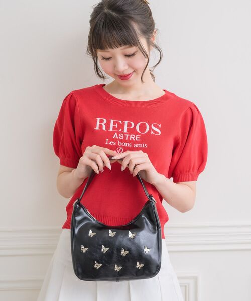 ems excite（エムズエキサイト）の「蝶モチーフ付２WAYバッグ（ショルダーバッグ・レディース・シルバー/ブルー/ブラック・ONE SIZE）」の9枚目の写真