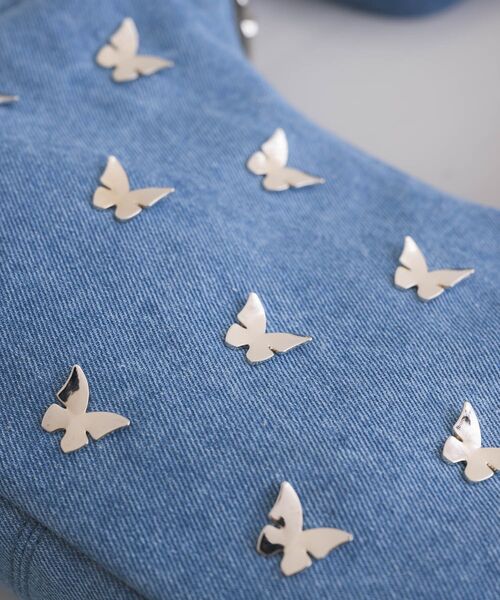 ems excite（エムズエキサイト）の「蝶モチーフ付２WAYバッグ（ショルダーバッグ・レディース・シルバー/ブルー/ブラック・ONE SIZE）」の15枚目の写真