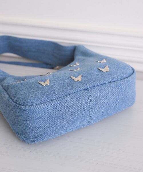 ems excite（エムズエキサイト）の「蝶モチーフ付２WAYバッグ（ショルダーバッグ・レディース・シルバー/ブルー/ブラック・ONE SIZE）」の16枚目の写真