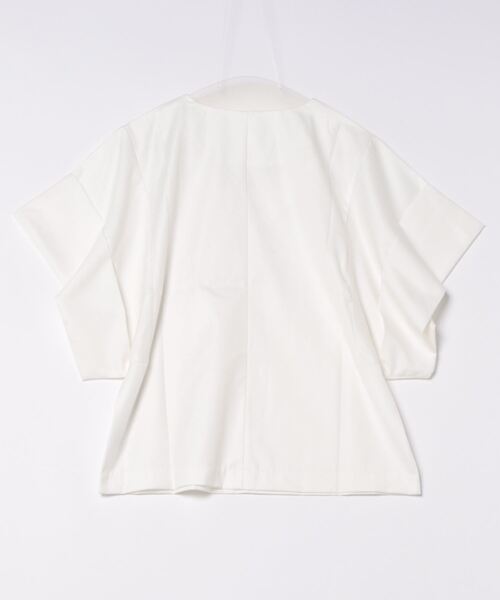 and it_(アンドイット)の「ワイドスリーブVネックトップス(Tシャツ/カットソー・レディース・ブラック/モカ/ホワイト/ライトオリーブ・M-L)」の5枚目の写真