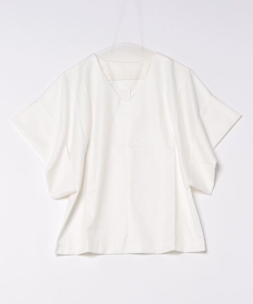 and it_(アンドイット)の「ワイドスリーブVネックトップス(Tシャツ/カットソー・レディース・ブラック/モカ/ホワイト/ライトオリーブ・M-L)」の16枚目の写真