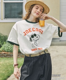 PEANUTS（ピーナッツ）の「【PEANUTS / SNOOPY】別注 ピーナッツ スヌーピー&フレンズ ヴィンテージプリント 半袖Tシャツ（Tシャツ/カットソー）」