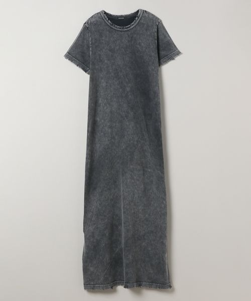 JEANASIS（ジーナシス）の「ブリーチカットワンピースSS/129802（ワンピース・レディース・ライトグレー/ブラック系その他/ブラック・FREE）」の3枚目の写真