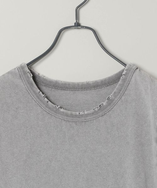 JEANASIS（ジーナシス）の「ブリーチカットワンピースSS/129802（ワンピース・レディース・ライトグレー/ブラック系その他/ブラック・FREE）」の12枚目の写真