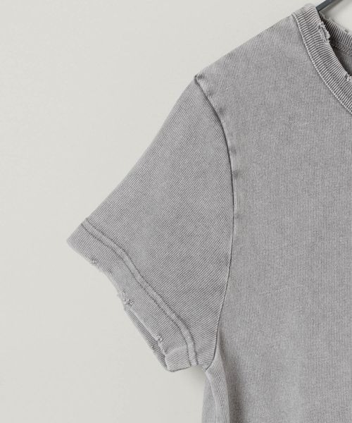 JEANASIS（ジーナシス）の「ブリーチカットワンピースSS/129802（ワンピース・レディース・ライトグレー/ブラック系その他/ブラック・FREE）」の13枚目の写真