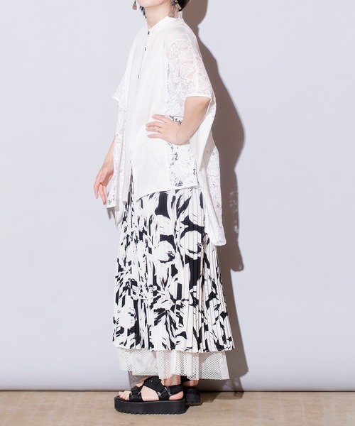 OSMOSIS（オズモーシス）の「切替ワイドブラウス（シャツ/ブラウス・レディース・ホワイト/ネイビー/ブラック・ONE SIZE）」の13枚目の写真