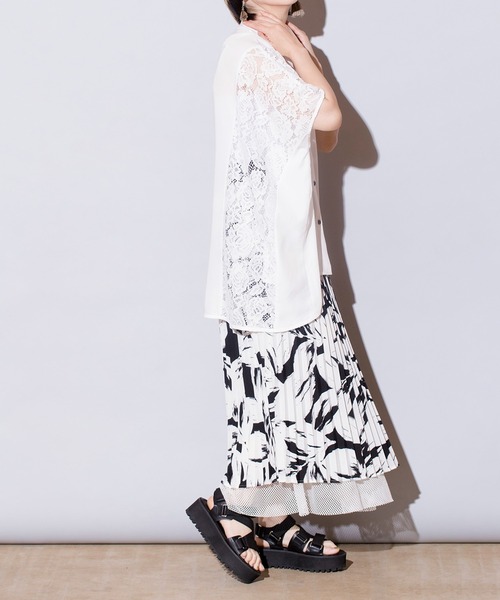 OSMOSIS（オズモーシス）の「切替ワイドブラウス（シャツ/ブラウス・レディース・ホワイト/ネイビー/ブラック・ONE SIZE）」の15枚目の写真