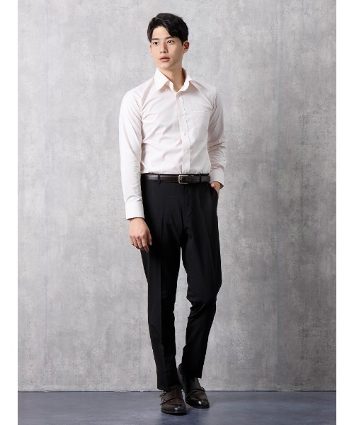 【洗える/ストレッチ】シャドウミニチェック スラックス ブラック（スラックス）｜Perfect Suit FActory（パーフェクトスーツファクトリー）