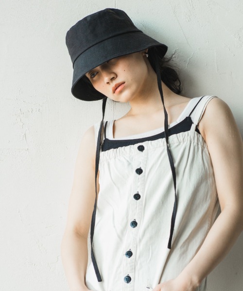 LILA【ﾘﾗ】100% LINEN BUCKET HAT（ハット）｜ORIENT MILLINERY