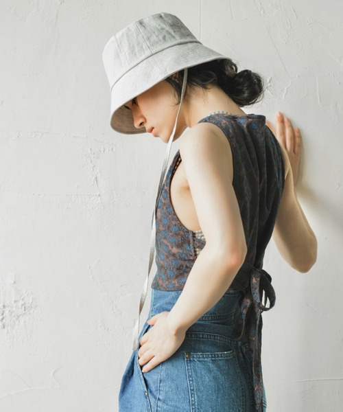LILA【ﾘﾗ】100% LINEN BUCKET HAT（ハット）｜ORIENT MILLINERY