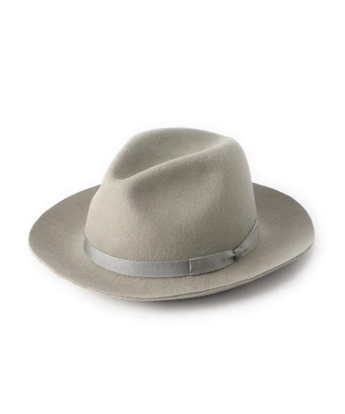 BEAUTY&YOUTH UNITED ARROWS(ビューティーアンドユースユナイテッドアローズ)の「【別注】BY Racal ブリムリボンハット◆(ハット・レディース・ライトグレー/ダークブラウン/ネイビー/ダークグレー/オリーブ/ベージュ・フリー)」の2枚目の写真