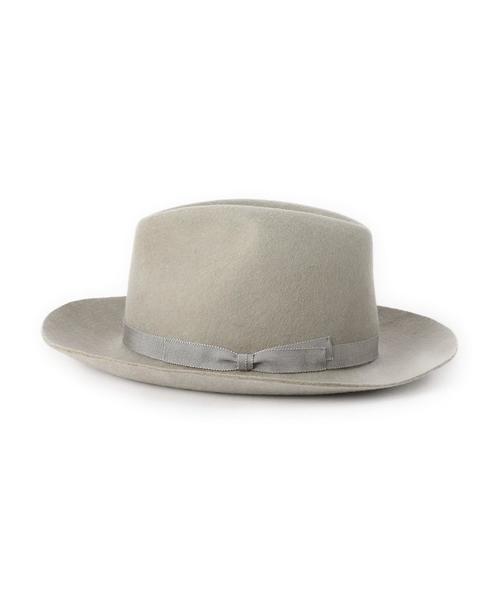 BEAUTY&YOUTH UNITED ARROWS(ビューティーアンドユースユナイテッドアローズ)の「【別注】BY Racal ブリムリボンハット◆(ハット・レディース・ライトグレー/ダークブラウン/ネイビー/ダークグレー/オリーブ/ベージュ・フリー)」の7枚目の写真