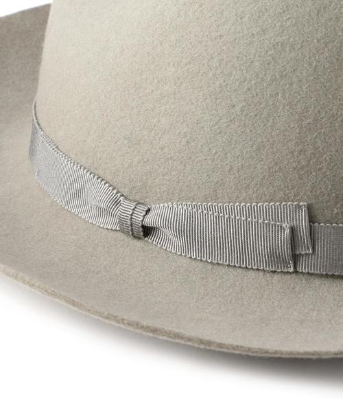 BEAUTY&YOUTH UNITED ARROWS(ビューティーアンドユースユナイテッドアローズ)の「【別注】BY Racal ブリムリボンハット◆(ハット・レディース・ライトグレー/ダークブラウン/ネイビー/ダークグレー/オリーブ/ベージュ・フリー)」の9枚目の写真