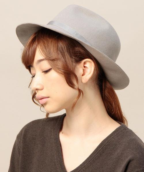 BEAUTY&YOUTH UNITED ARROWS(ビューティーアンドユースユナイテッドアローズ)の「【別注】BY Racal ブリムリボンハット◆(ハット・レディース・ライトグレー/ダークブラウン/ネイビー/ダークグレー/オリーブ/ベージュ・フリー)」の11枚目の写真