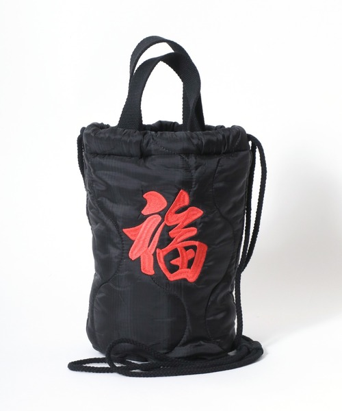 HOUSTON(ヒューストン)の「HOUSTON(ヒューストン)キルティング巾着ミニショルダーバッグ/EMB QUILTING EFFECT ALASKA・JAPAN・TIGER/白熊・日本・虎(ショルダーバッグ・レディース・ブラック/オリーブ/オリーブ系2/ブラック系2/オリーブ系3/ブラック系3/グリーン系その他3/グリーン系その他2/グリーン系その他・FREE)」の16枚目の写真