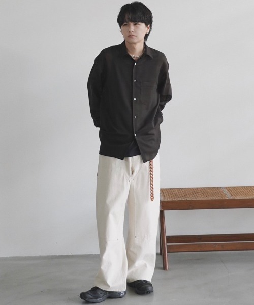 試着のみ LIDNM DOUBLE KNEE NEP TROUSERS M LIDNM（リドム）の「DOUBLE KNEE NEP TROUSERS（その他パンツ