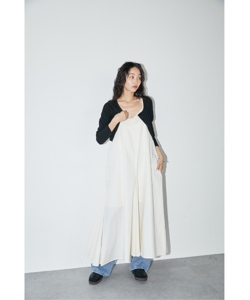 DRWCYS（ドロシーズ）の「フレアキャミワンピース（ワンピース・レディース・ホワイト/ブラック・FREE）」の21枚目の写真