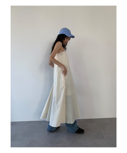 DRWCYS（ドロシーズ）の「フレアキャミワンピース（ワンピース・レディース・ホワイト/ブラック・FREE）」の18枚目の写真