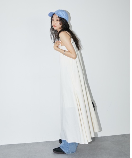 DRWCYS（ドロシーズ）の「フレアキャミワンピース（ワンピース・レディース・ホワイト/ブラック・FREE）」の7枚目の写真