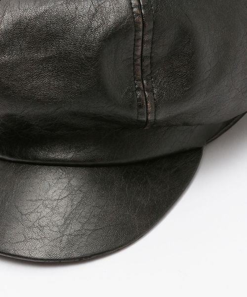 JEANASIS（ジーナシス）の「ヴィンテージフェイクレザ－キャスケット/135288（キャスケット・レディース・ブラック系その他・FREE）」の7枚目の写真
