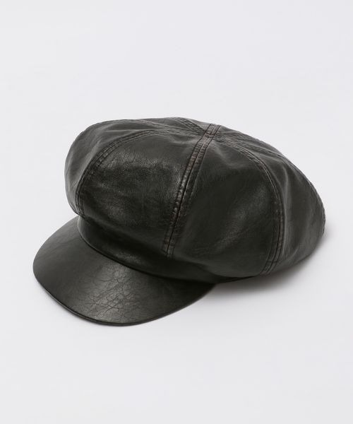 JEANASIS（ジーナシス）の「ヴィンテージフェイクレザ－キャスケット/135288（キャスケット・レディース・ブラック系その他・FREE）」の12枚目の写真