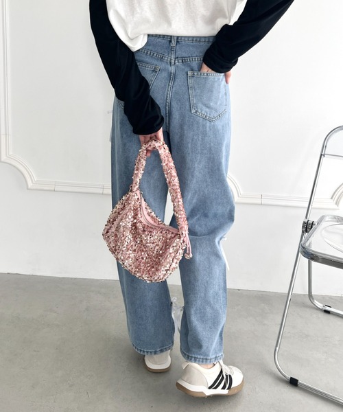 Loueme（ルエム）の「【付け替え可能】リボンデニムパンツ（デニムパンツ・レディース・ブルー・FREE）」の11枚目の写真