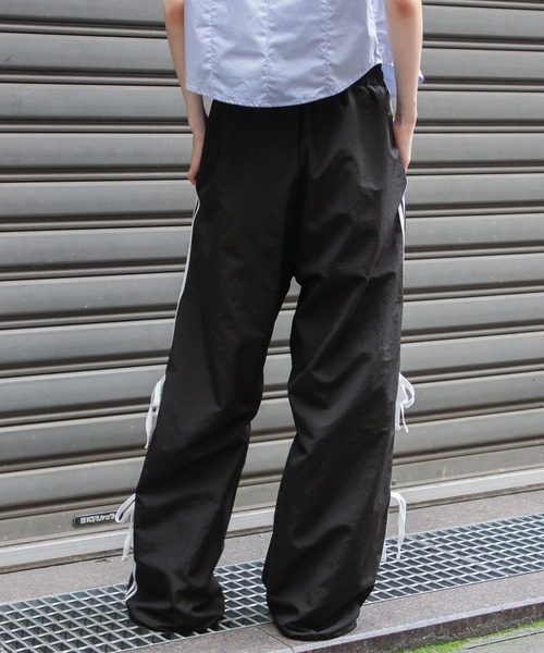 3.3 Field Trip （3.3フィールドトリップ）の「3.3 Field Trip／サイドリボンラインパンツ（その他パンツ・レディース・ブラック/グレー・FREE）」の9枚目の写真