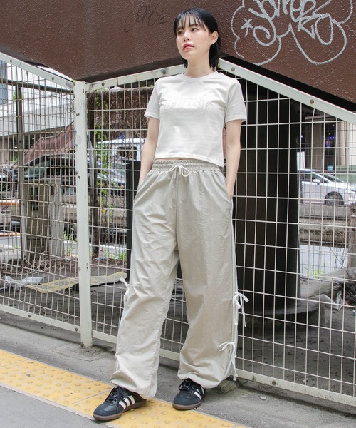 3.3 Field Trip （3.3フィールドトリップ）の「3.3 Field Trip／サイドリボンラインパンツ（その他パンツ・レディース・ブラック/グレー・FREE）」の10枚目の写真