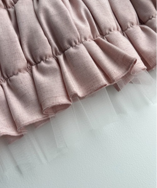 favclo.(ファブクロ)の「shirt tulle bustier / シャツチュールビスチェ(シャツ/ブラウス・レディース・アイボリー/ベビーピンク/ライトブルー・FREE)」の17枚目の写真