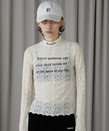 PRANK PROJECT | レーススクリプトスキントップ / Lace Script Skin Top(Tシャツ/カットソー)