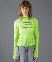 PRANK PROJECT | レーススクリプトスキントップ / Lace Script Skin Top(Tシャツ/カットソー)