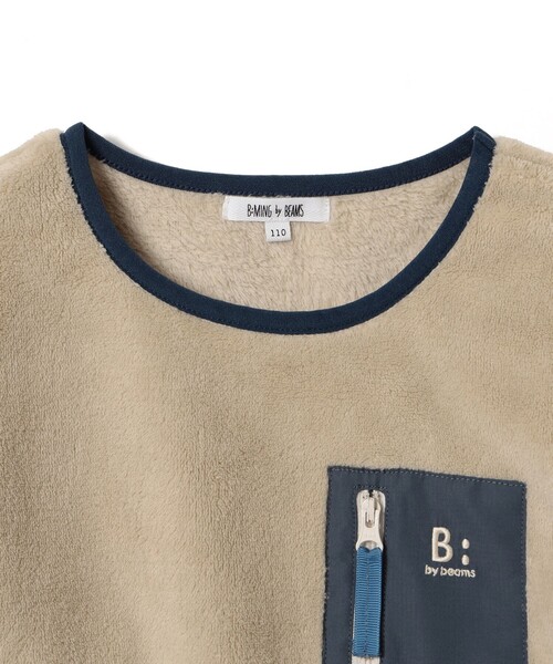 B:MING by BEAMS(ビーミングバイビームス)の「ボア フリース プルオーバー(90~140cm)(スウェット・キッズ・レッド系その他2/グリーン/ベージュ・100/90/140/130/120/110)」の15枚目の写真