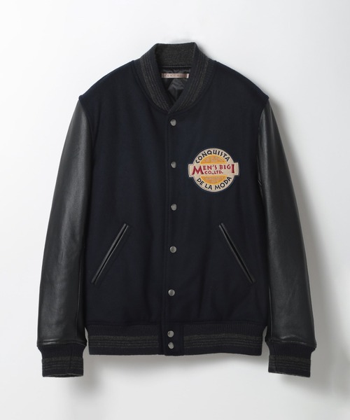 早い者勝ち♦美品♦MEN’S BIGI 袖牛革スタジャン♦XL MEN'S BIGI（メンズビギ）の「MEN'S BIGI45周年記念復刻レザー