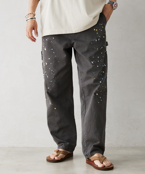 SMITH'S AMERICAN（スミスアメリカン）の「SMITH'S AMERICAN／スミスアメリカン 別注 スプラッシュペインターパンツ（チノパンツ・メンズ・ホワイト/ブラック/ブルー・MEDIUM/LARGE/X-LARGE）」の22枚目の写真