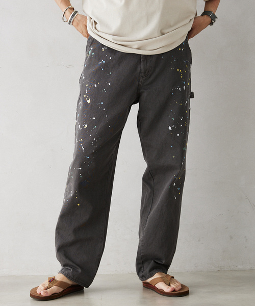 SMITH'S AMERICAN（スミスアメリカン）の「SMITH'S AMERICAN／スミスアメリカン 別注 スプラッシュペインターパンツ（チノパンツ・メンズ・ホワイト/ブラック/ブルー・MEDIUM/LARGE/X-LARGE）」の21枚目の写真