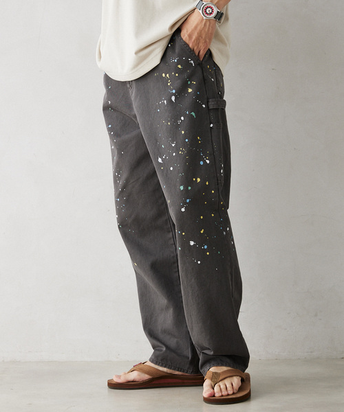 SMITH'S AMERICAN（スミスアメリカン）の「SMITH'S AMERICAN／スミスアメリカン 別注 スプラッシュペインターパンツ（チノパンツ・メンズ・ホワイト/ブラック/ブルー・MEDIUM/LARGE/X-LARGE）」の19枚目の写真