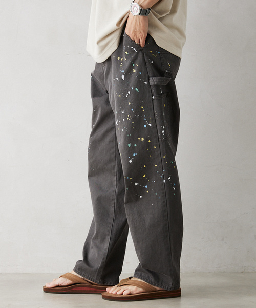 SMITH'S AMERICAN（スミスアメリカン）の「SMITH'S AMERICAN／スミスアメリカン 別注 スプラッシュペインターパンツ（チノパンツ・メンズ・ホワイト/ブラック/ブルー・MEDIUM/LARGE/X-LARGE）」の18枚目の写真