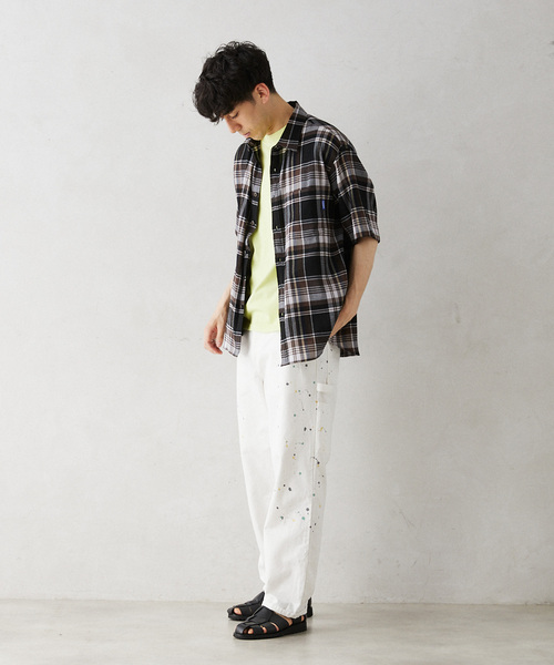 SMITH'S AMERICAN（スミスアメリカン）の「SMITH'S AMERICAN／スミスアメリカン 別注 スプラッシュペインターパンツ（チノパンツ・メンズ・ホワイト/ブラック/ブルー・MEDIUM/LARGE/X-LARGE）」の13枚目の写真