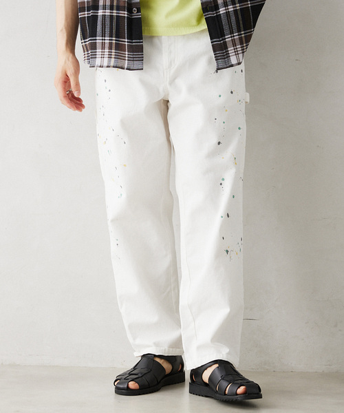 SMITH'S AMERICAN（スミスアメリカン）の「SMITH'S AMERICAN／スミスアメリカン 別注 スプラッシュペインターパンツ（チノパンツ・メンズ・ホワイト/ブラック/ブルー・MEDIUM/LARGE/X-LARGE）」の9枚目の写真