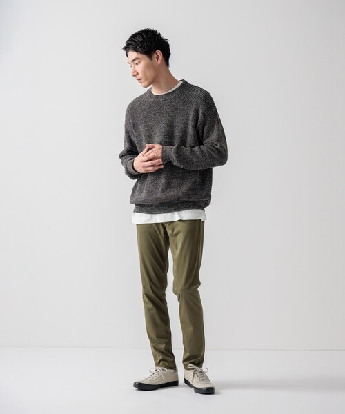 THE SHOP TK （ザ ショップ ティーケー ）の「◆【ヒルナンデス！で紹介】プレミアムスキニーパンツ 360°ストレッチ（その他パンツ・メンズ・ボルドー/ライトグレー/ブラック/ダークオリーブ/ライトベージュ・01/02/03/04/05）」の9枚目の写真
