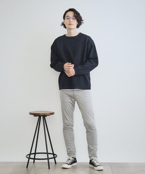 THE SHOP TK （ザ ショップ ティーケー ）の「◆【ヒルナンデス！で紹介】プレミアムスキニーパンツ 360°ストレッチ（その他パンツ・メンズ・ボルドー/ライトグレー/ブラック/ダークオリーブ/ライトベージュ・01/02/03/04/05）」の13枚目の写真