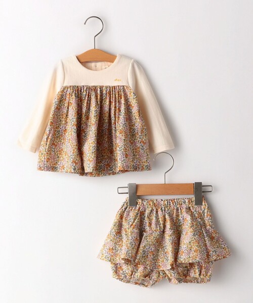 セール】SHIPS KIDS:70～80cm / フラワー 長袖 セット