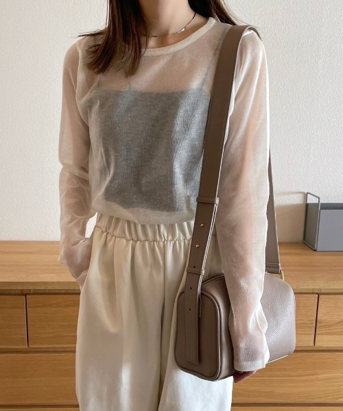 Rename(リネーム)の「Rename フェイクレザー ベルト ボックス トート ショルダーバッグ(ショルダーバッグ・レディース・ダークグレー/ブラック/グレイッシュベージュ・FREE)」の3枚目の写真