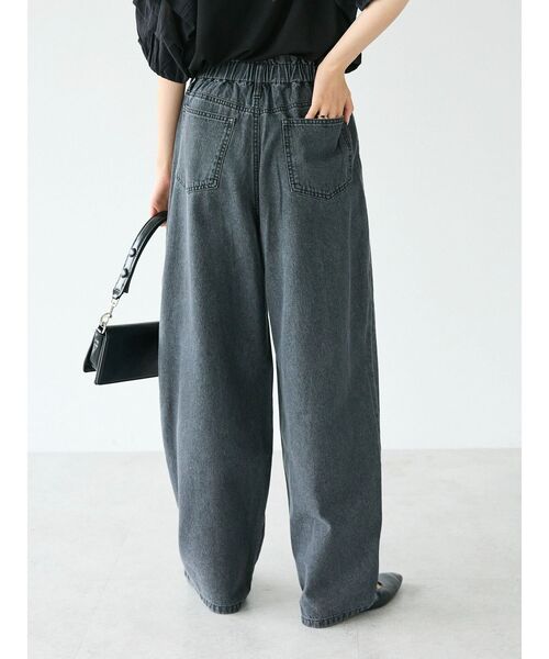 CRAFT STANDARD BOUTIQUE(クラフトスタンダードブティック)の「デニムカーブパンツ(デニムパンツ・レディース・ナチュラル/ブラック/インディゴブルー・M/L)」の7枚目の写真
