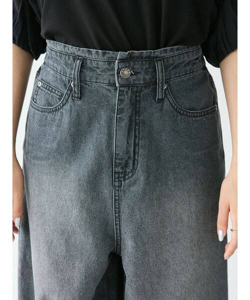 CRAFT STANDARD BOUTIQUE(クラフトスタンダードブティック)の「デニムカーブパンツ(デニムパンツ・レディース・ナチュラル/ブラック/インディゴブルー・M/L)」の8枚目の写真