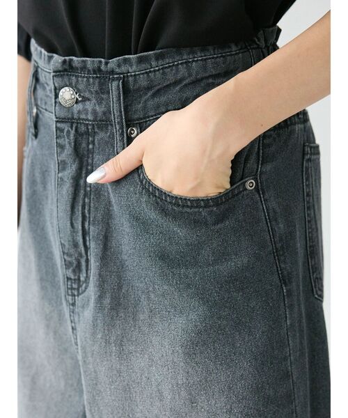 CRAFT STANDARD BOUTIQUE(クラフトスタンダードブティック)の「デニムカーブパンツ(デニムパンツ・レディース・ナチュラル/ブラック/インディゴブルー・M/L)」の9枚目の写真