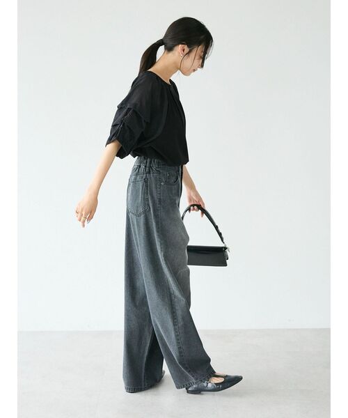 CRAFT STANDARD BOUTIQUE(クラフトスタンダードブティック)の「デニムカーブパンツ(デニムパンツ・レディース・ナチュラル/ブラック/インディゴブルー・M/L)」の13枚目の写真